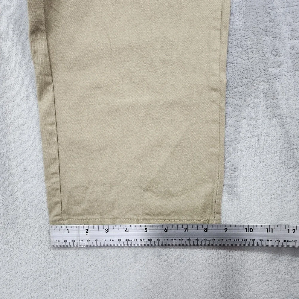 Dickies Pants Mens 32x30 Beige Regular Fit Cargo Utility Canvas Stretch Workwear